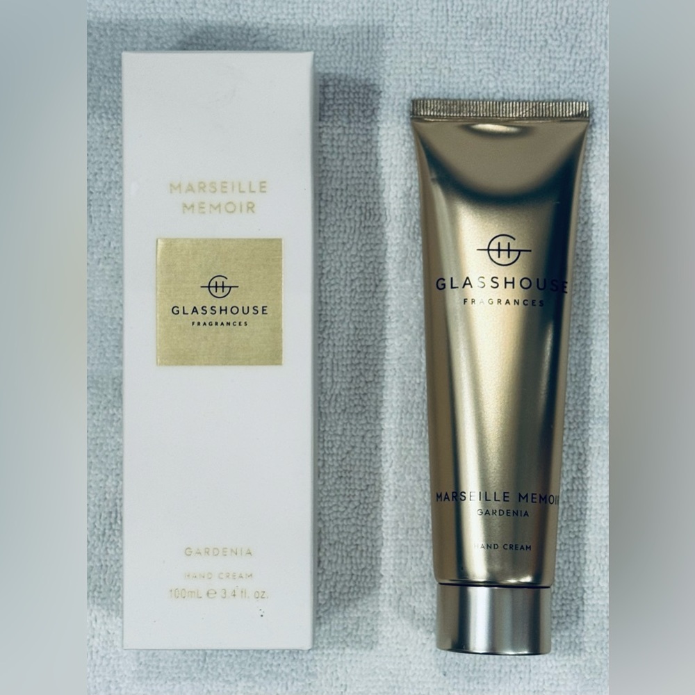 GLASSHOUSE FRAGRANCES MARSEILLE MEMOIR GARDENIA HAND CREAM 3.4oz BRAND NEW - Picture 4 of 6